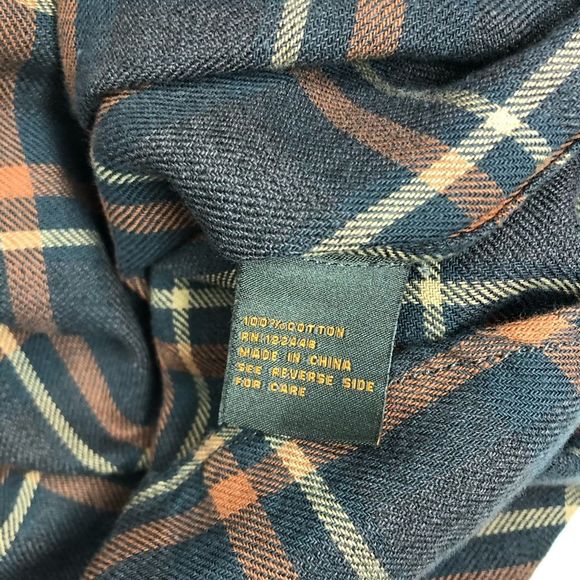 Comstock & Co Button Down Plaid Shirt Medium - Picture 7 of 8